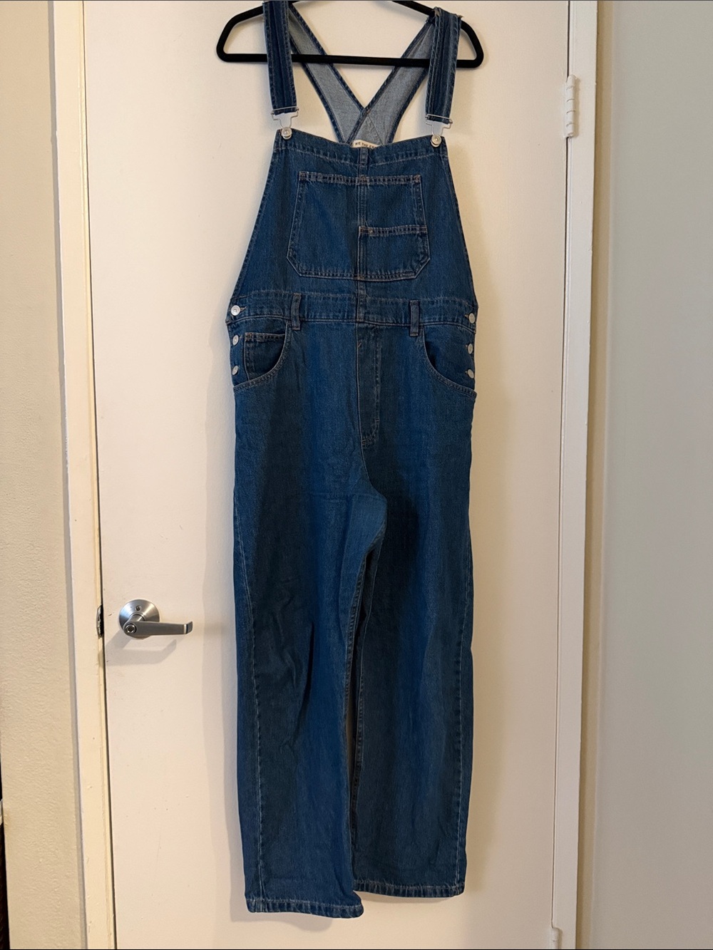 Free People Classic Indigo Denim Overalls - Picture 2 of 5